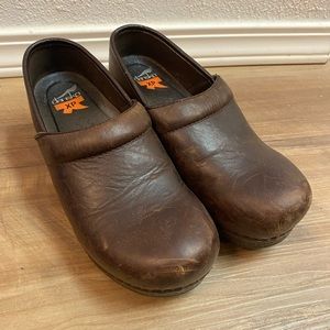 Dansko Brown Leather Clogs